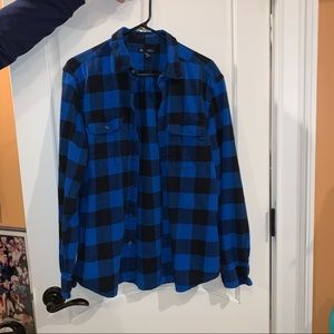 Blue and Black Flannel